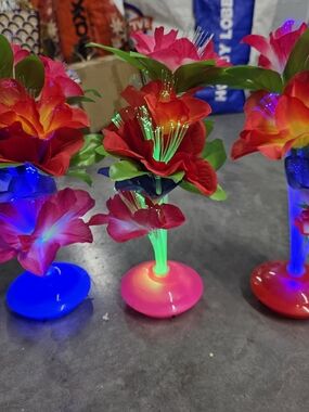 LED Light-Up Fiber Optic Artificial Flower Bouquet